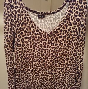 Rue 21 leopard long sleece top